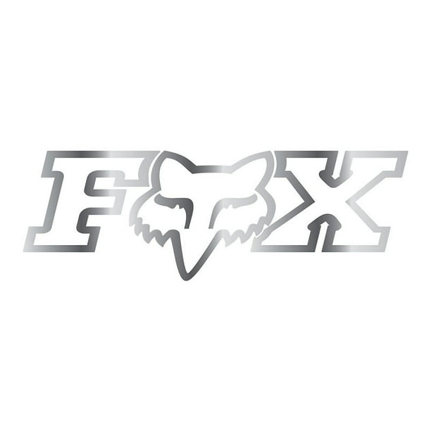 Fox Racing Chrome Fox Head 2.5" Inch Stickers Decals